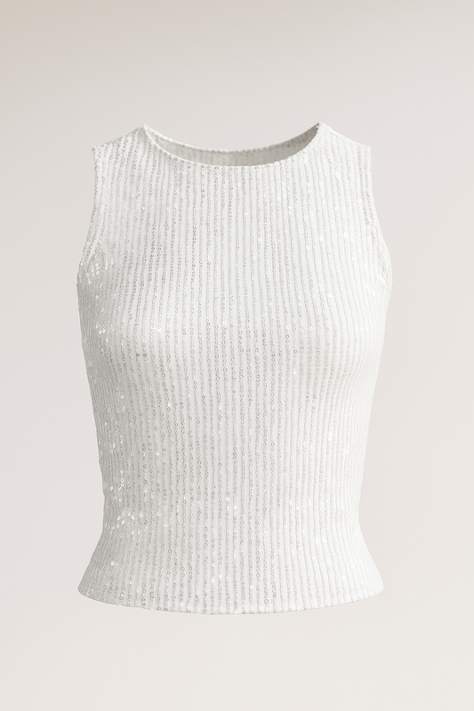 Sequin Crop Tops
