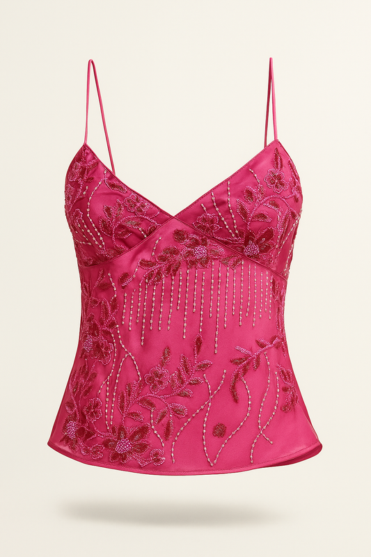 Fushia beaded top